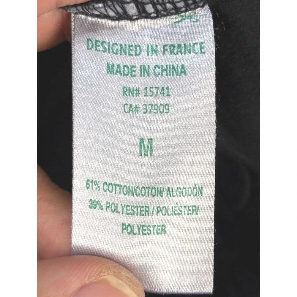 Lacoste All Over Logo Jogger Pants Mens M Black Sleepwear Lounge Pajama